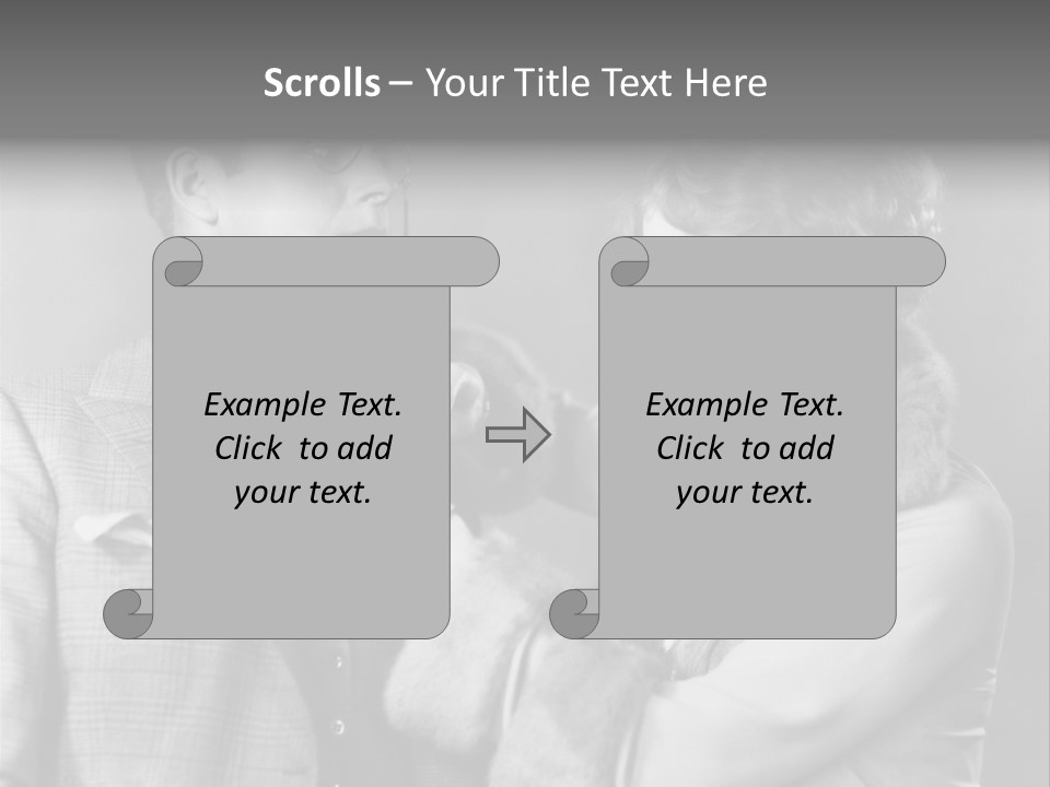 A Man Putting A Tie On A Woman's Neck PowerPoint Template