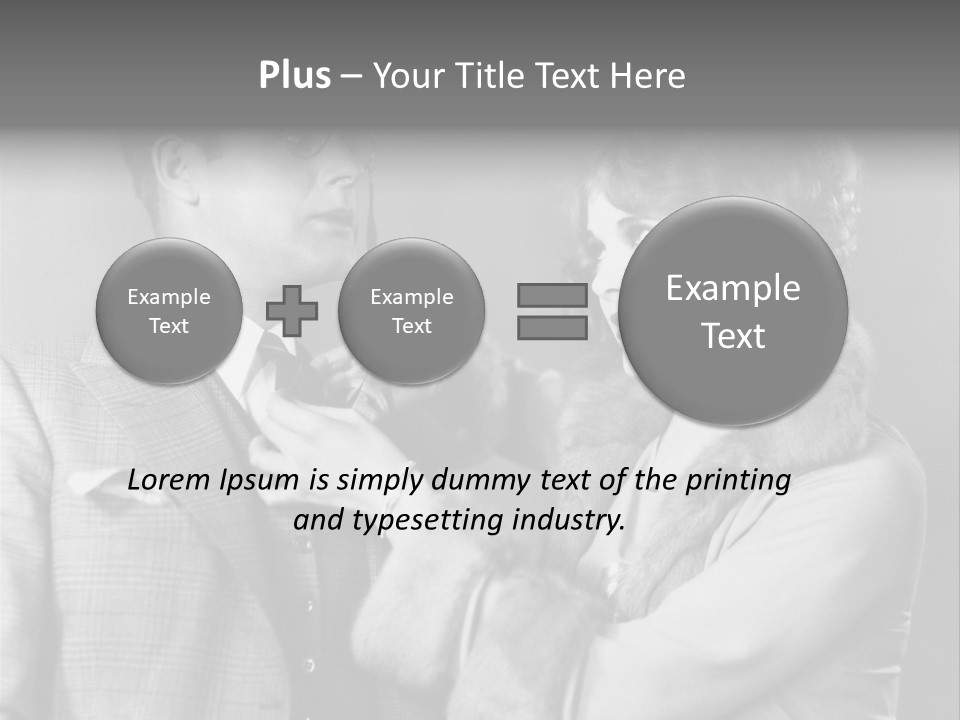 A Man Putting A Tie On A Woman's Neck PowerPoint Template