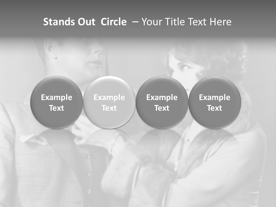 A Man Putting A Tie On A Woman's Neck PowerPoint Template