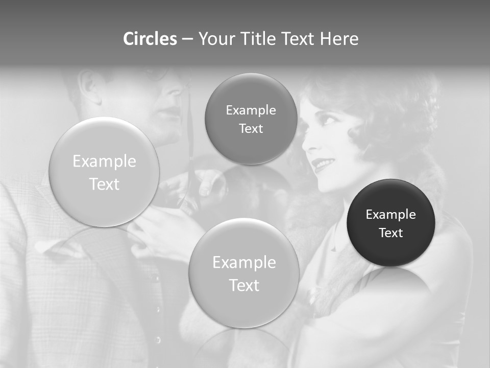 A Man Putting A Tie On A Woman's Neck PowerPoint Template