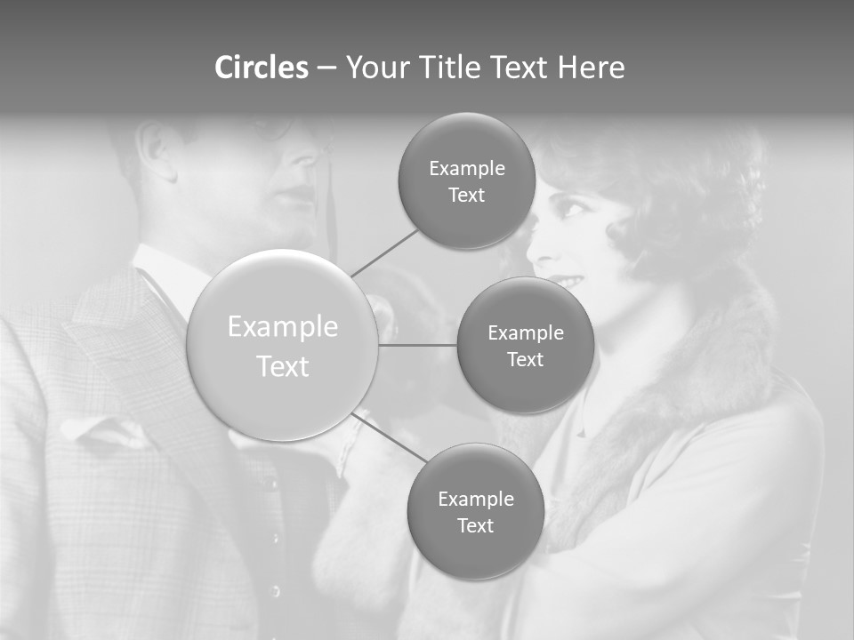 A Man Putting A Tie On A Woman's Neck PowerPoint Template