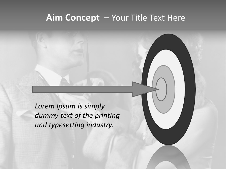 A Man Putting A Tie On A Woman's Neck PowerPoint Template