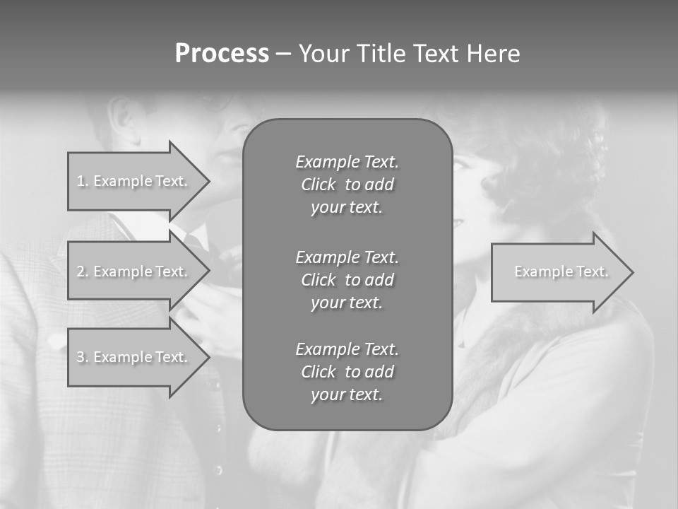 A Man Putting A Tie On A Woman's Neck PowerPoint Template