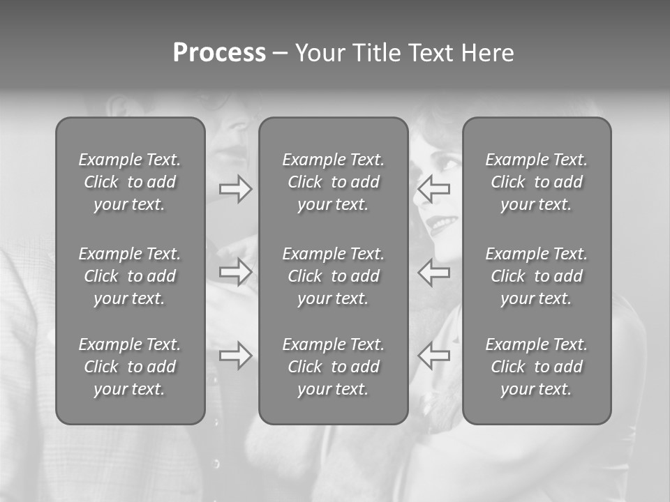 A Man Putting A Tie On A Woman's Neck PowerPoint Template