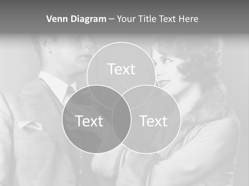 A Man Putting A Tie On A Woman's Neck PowerPoint Template