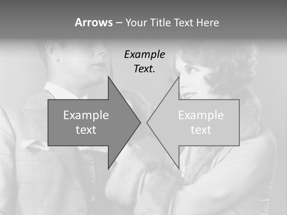 A Man Putting A Tie On A Woman's Neck PowerPoint Template