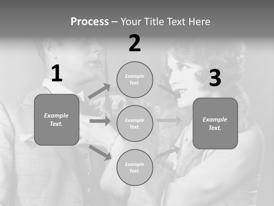 A Man Putting A Tie On A Woman's Neck PowerPoint Template