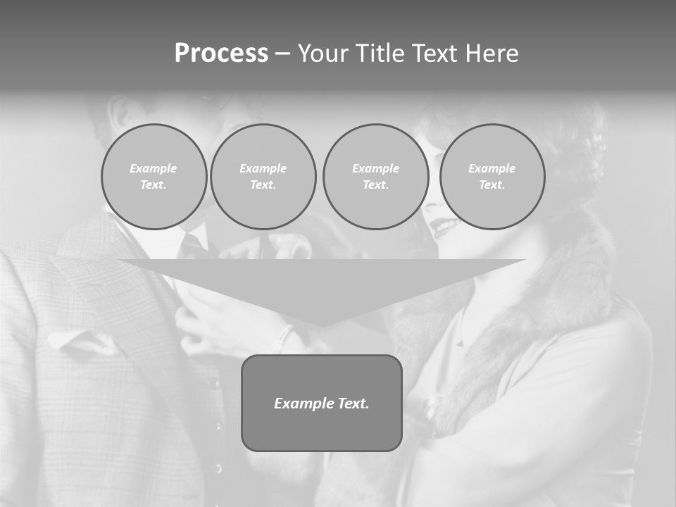 A Man Putting A Tie On A Woman's Neck PowerPoint Template