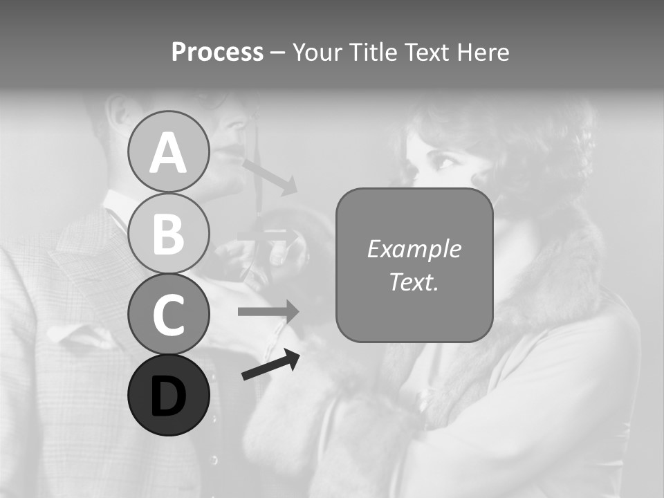 A Man Putting A Tie On A Woman's Neck PowerPoint Template