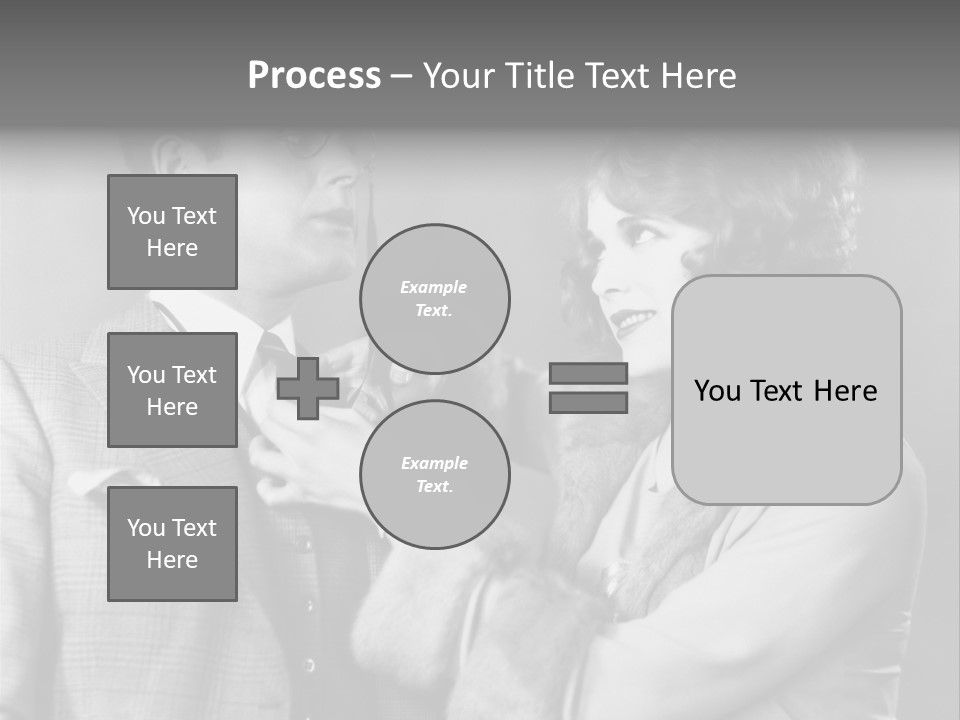 A Man Putting A Tie On A Woman's Neck PowerPoint Template