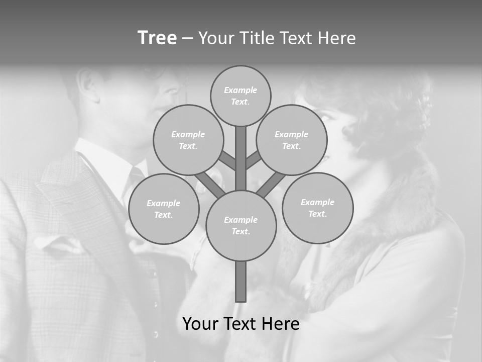 A Man Putting A Tie On A Woman's Neck PowerPoint Template