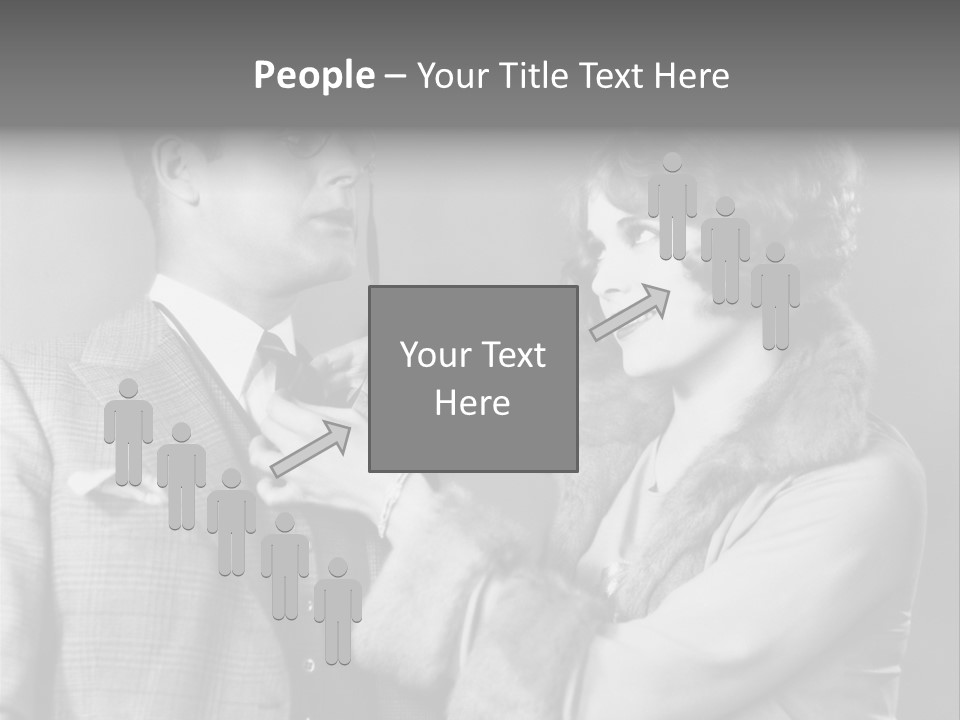 A Man Putting A Tie On A Woman's Neck PowerPoint Template