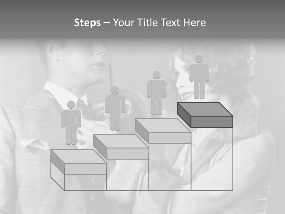 A Man Putting A Tie On A Woman's Neck PowerPoint Template