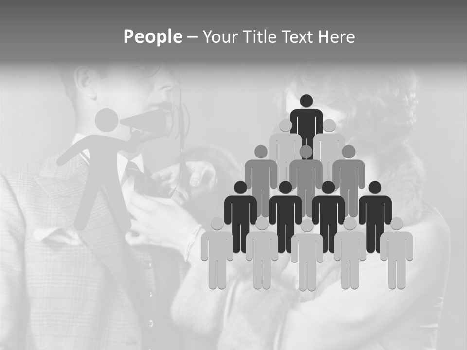 A Man Putting A Tie On A Woman's Neck PowerPoint Template