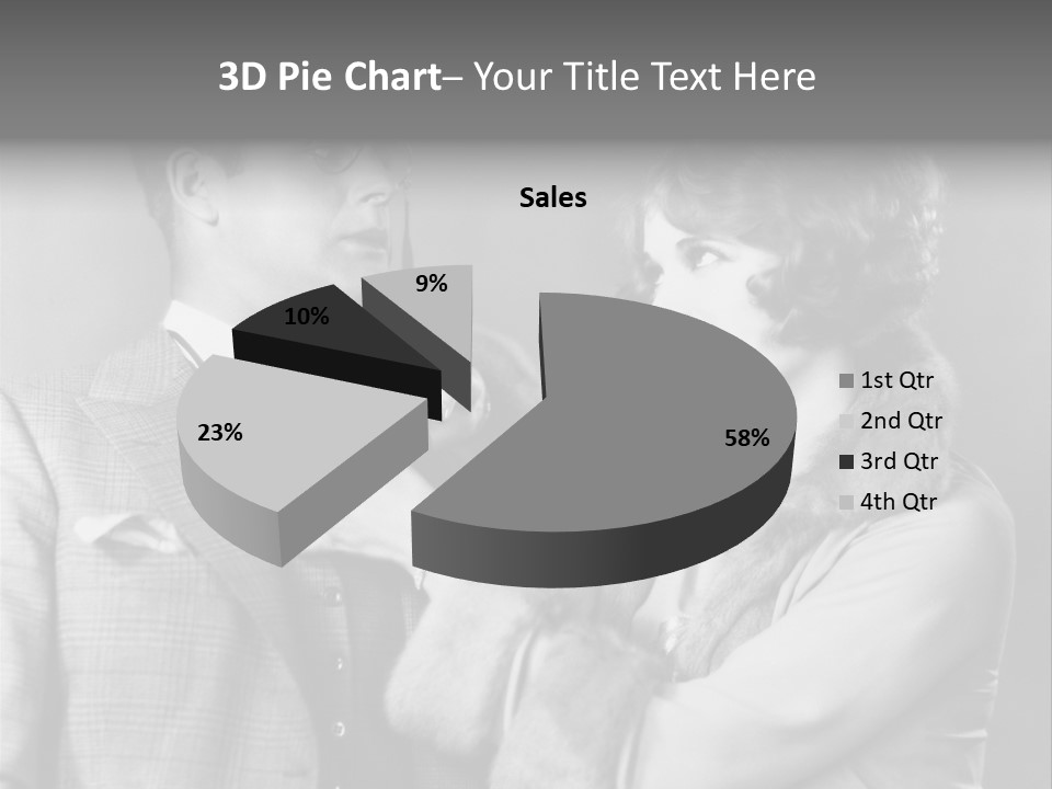 A Man Putting A Tie On A Woman's Neck PowerPoint Template