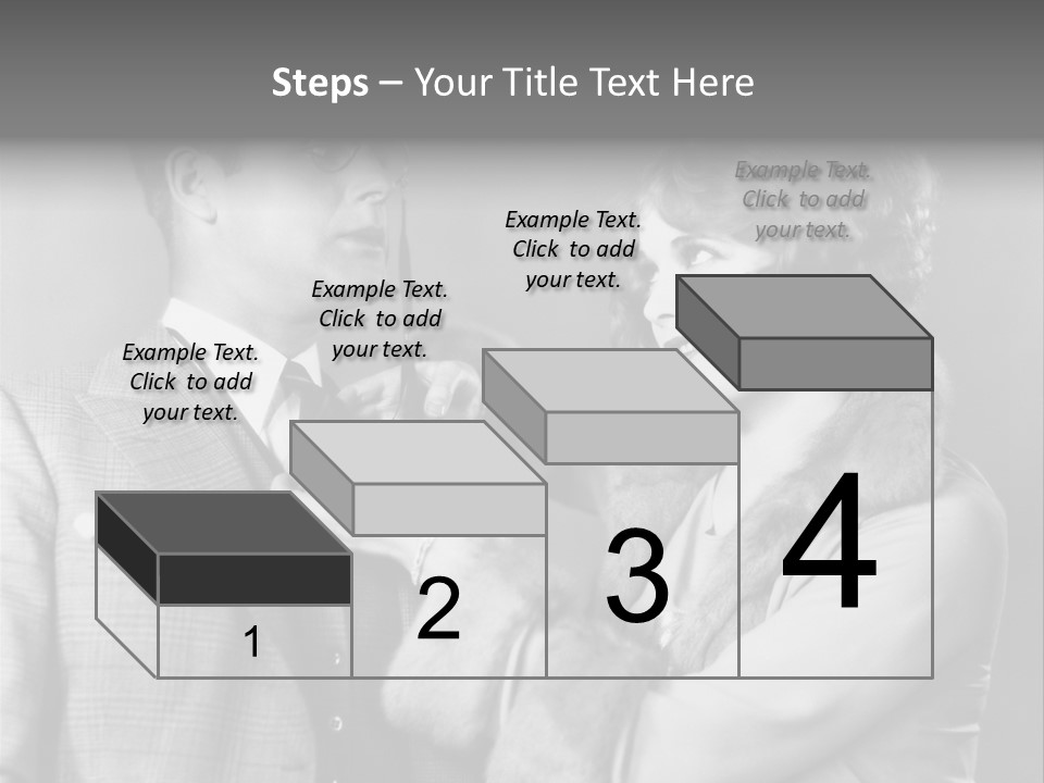 A Man Putting A Tie On A Woman's Neck PowerPoint Template