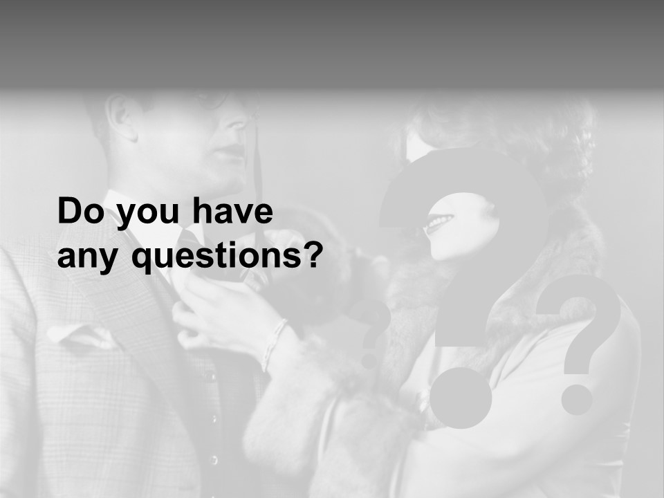 A Man Putting A Tie On A Woman's Neck PowerPoint Template