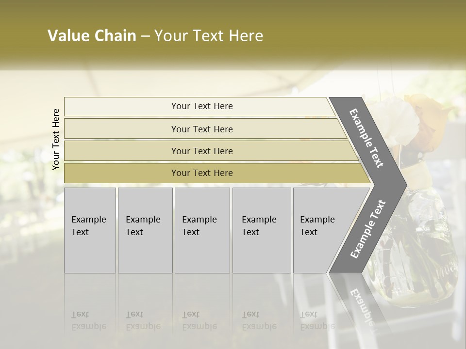 A Bunch Of White And Yellow Flowers In A Vase PowerPoint Template
