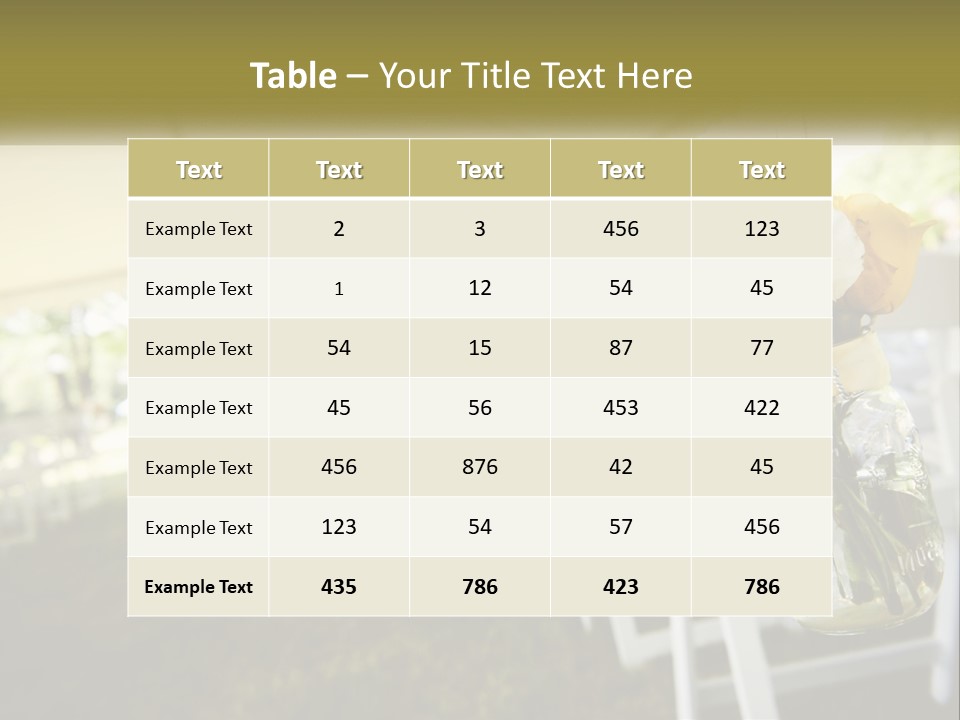 A Bunch Of White And Yellow Flowers In A Vase PowerPoint Template