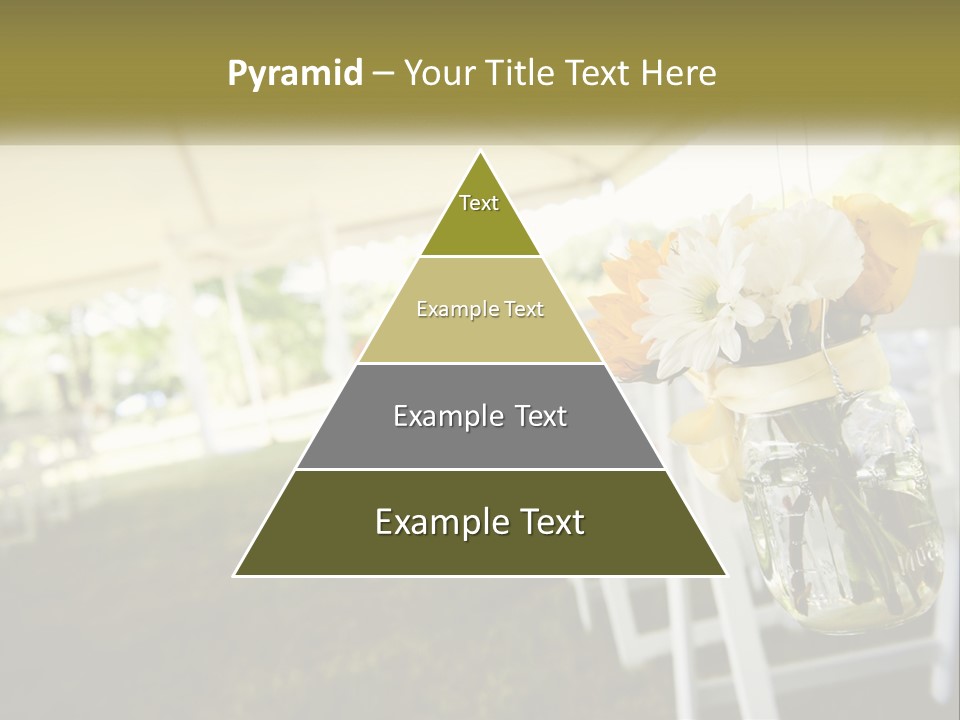 A Bunch Of White And Yellow Flowers In A Vase PowerPoint Template