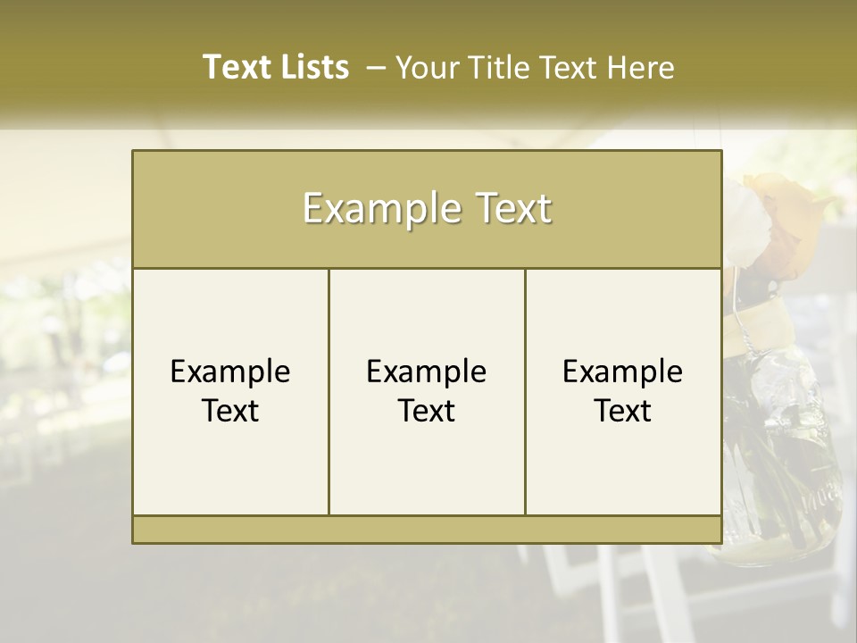 A Bunch Of White And Yellow Flowers In A Vase PowerPoint Template