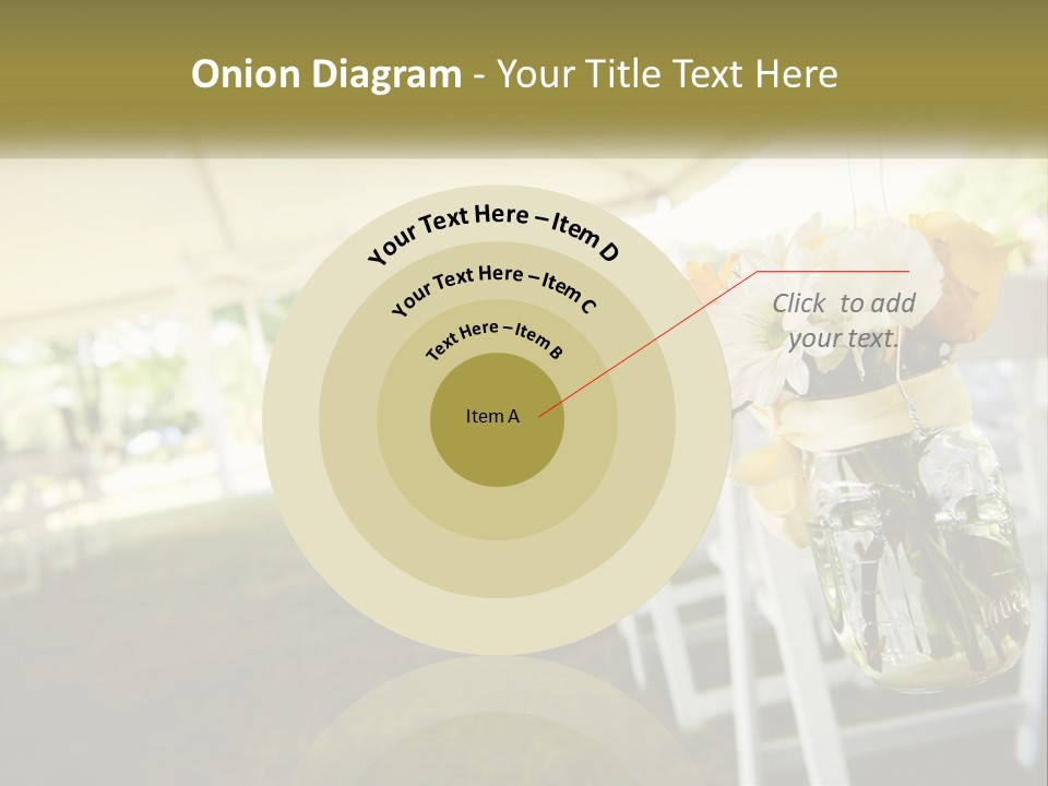 A Bunch Of White And Yellow Flowers In A Vase PowerPoint Template