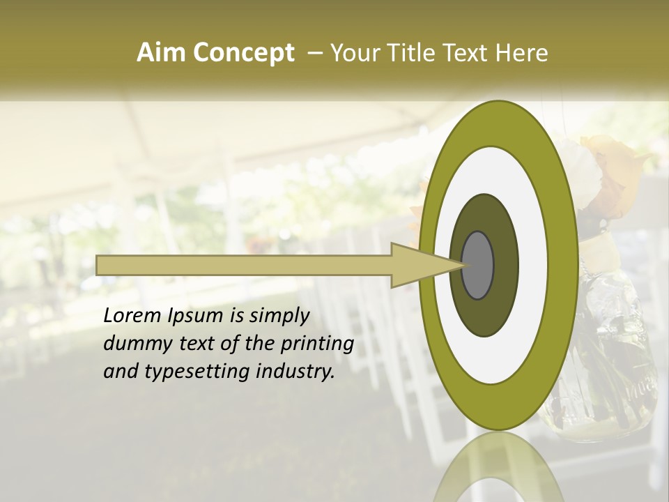 A Bunch Of White And Yellow Flowers In A Vase PowerPoint Template