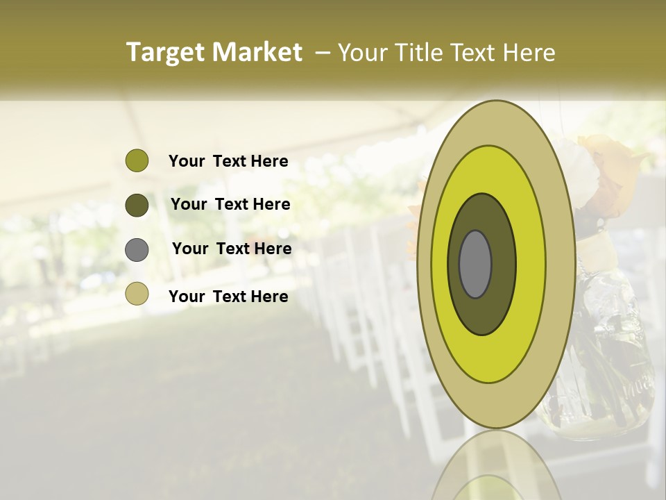 A Bunch Of White And Yellow Flowers In A Vase PowerPoint Template