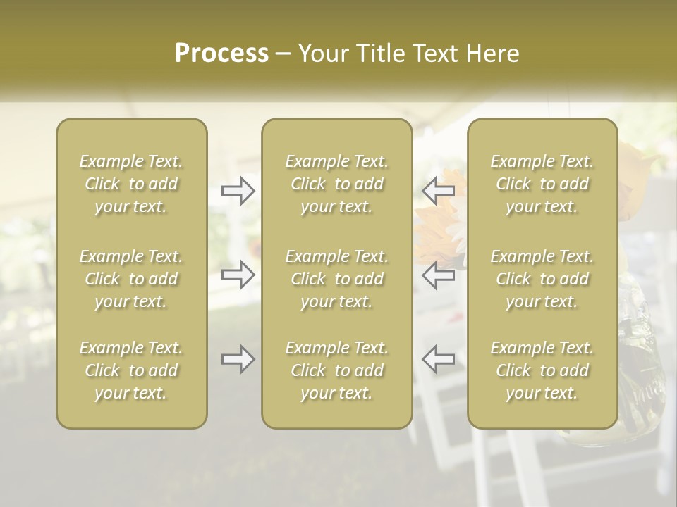 A Bunch Of White And Yellow Flowers In A Vase PowerPoint Template