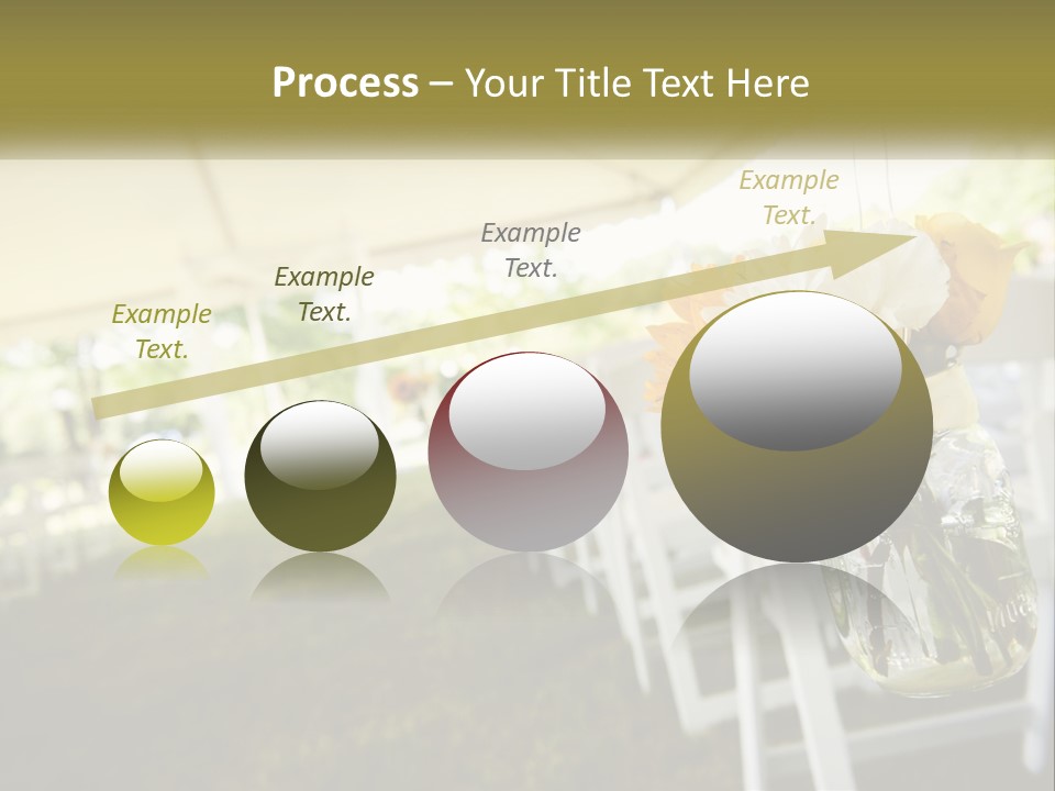 A Bunch Of White And Yellow Flowers In A Vase PowerPoint Template