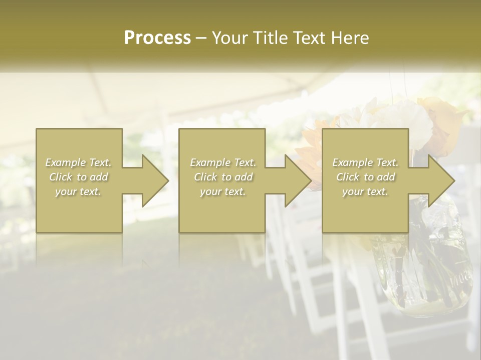 A Bunch Of White And Yellow Flowers In A Vase PowerPoint Template