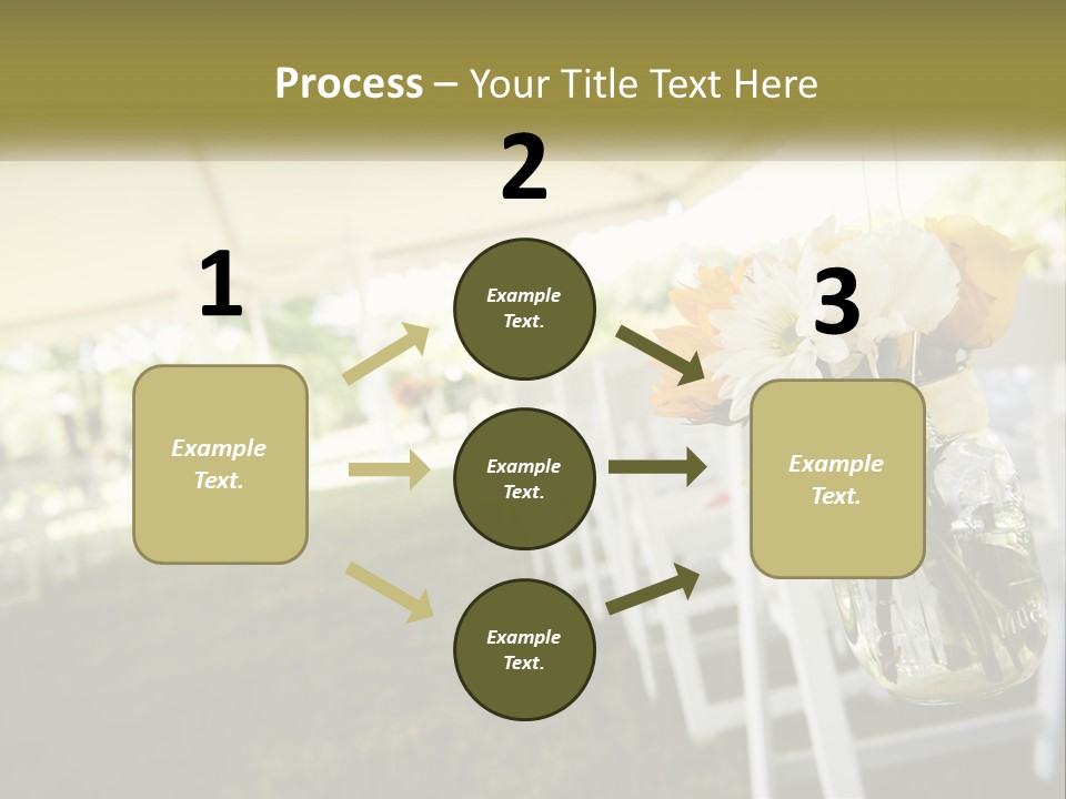 A Bunch Of White And Yellow Flowers In A Vase PowerPoint Template