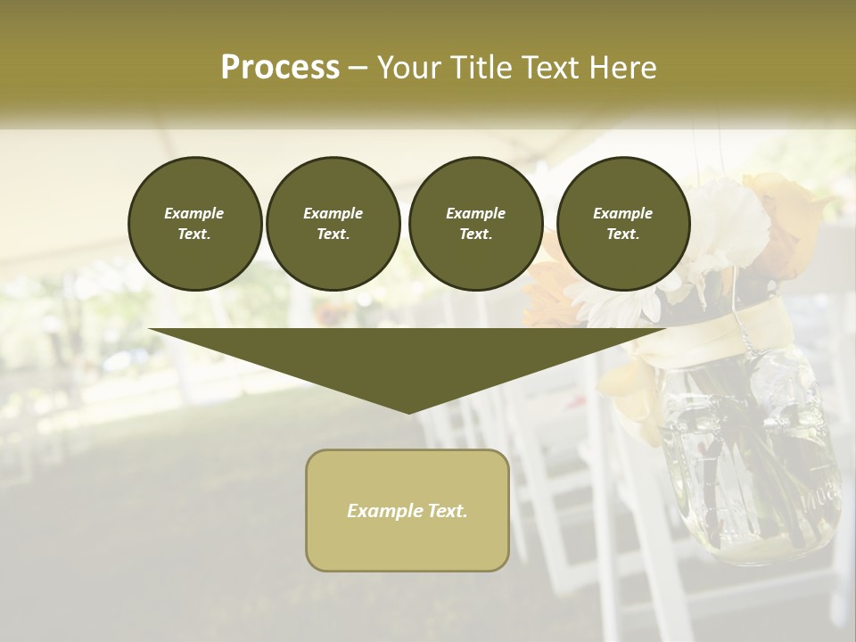 A Bunch Of White And Yellow Flowers In A Vase PowerPoint Template