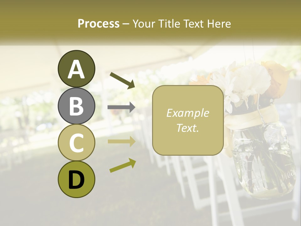 A Bunch Of White And Yellow Flowers In A Vase PowerPoint Template
