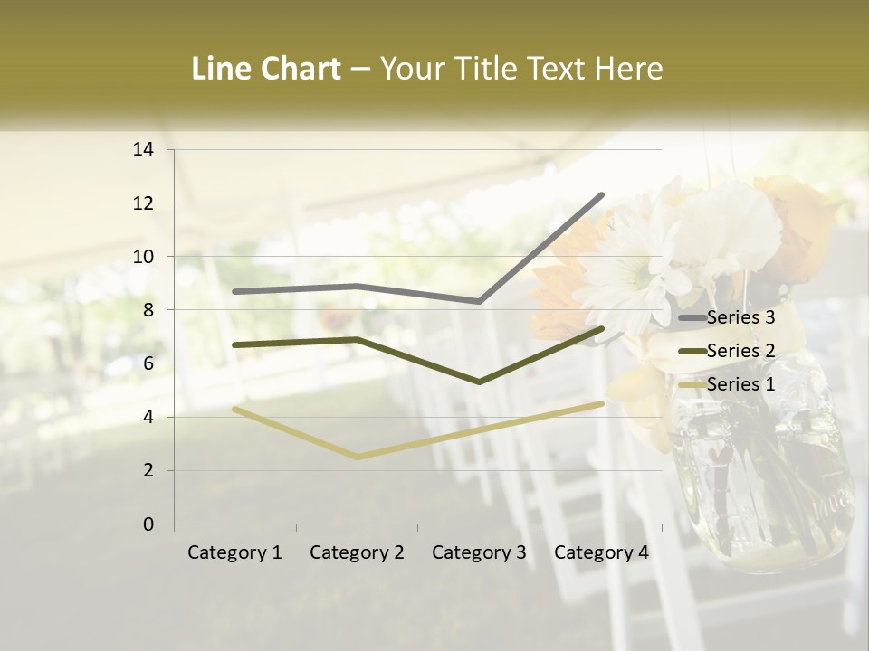 A Bunch Of White And Yellow Flowers In A Vase PowerPoint Template