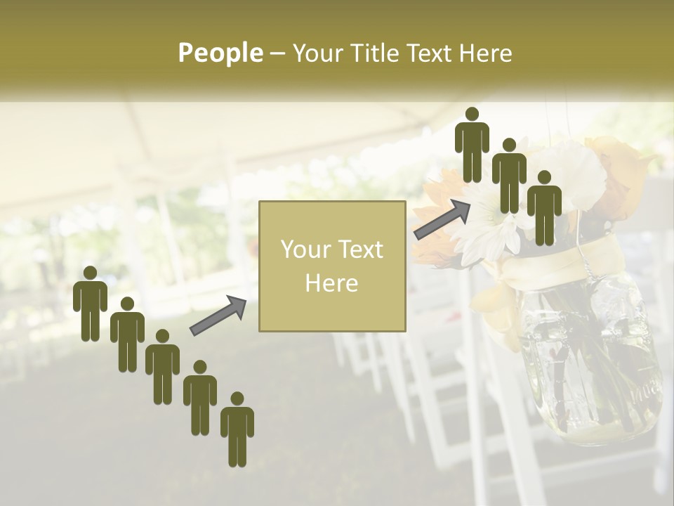 A Bunch Of White And Yellow Flowers In A Vase PowerPoint Template