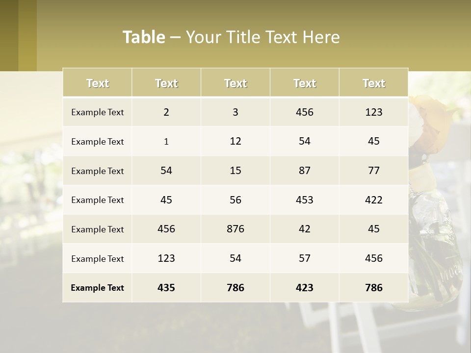 A Mason Jar Filled With Yellow And White Flowers PowerPoint Template