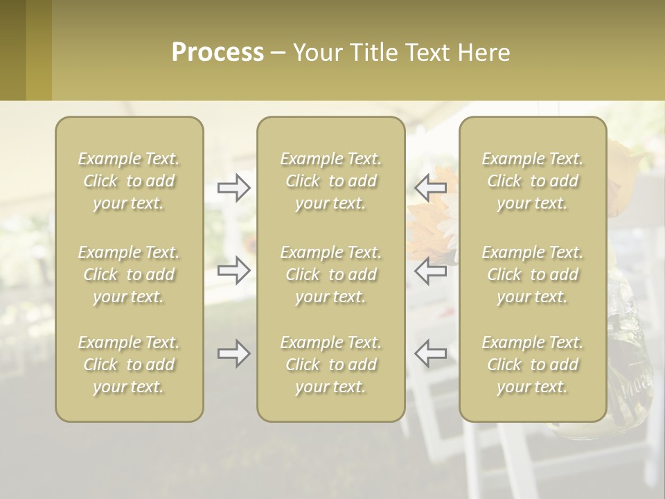 A Mason Jar Filled With Yellow And White Flowers PowerPoint Template
