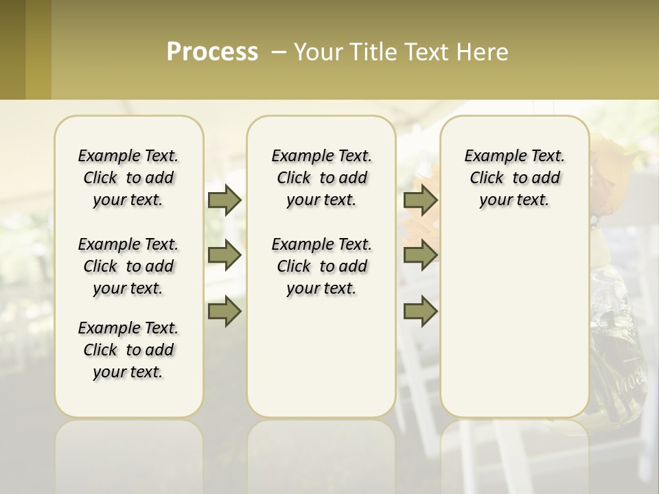 A Mason Jar Filled With Yellow And White Flowers PowerPoint Template