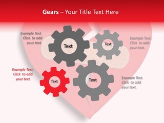 A Broken Heart With A Bandage On It PowerPoint Template