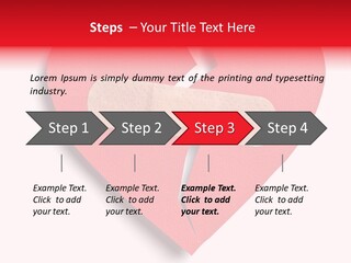 A Broken Heart With A Bandage On It PowerPoint Template