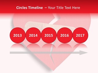 A Broken Heart With A Bandage On It PowerPoint Template