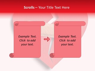 A Broken Heart With A Bandage On It PowerPoint Template