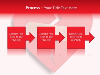 A Broken Heart With A Bandage On It PowerPoint Template