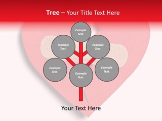 A Broken Heart With A Bandage On It PowerPoint Template
