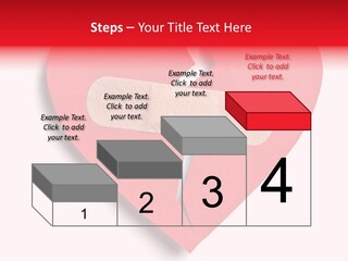 A Broken Heart With A Bandage On It PowerPoint Template