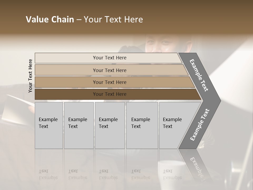 A Man And A Woman Sitting On A Couch PowerPoint Template