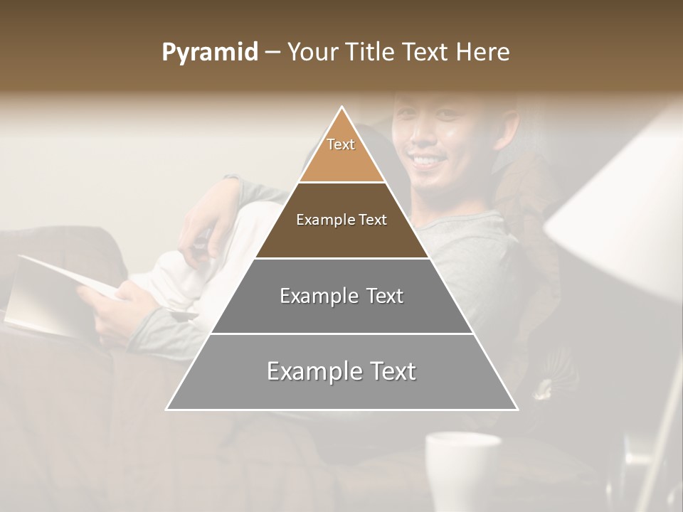 A Man And A Woman Sitting On A Couch PowerPoint Template