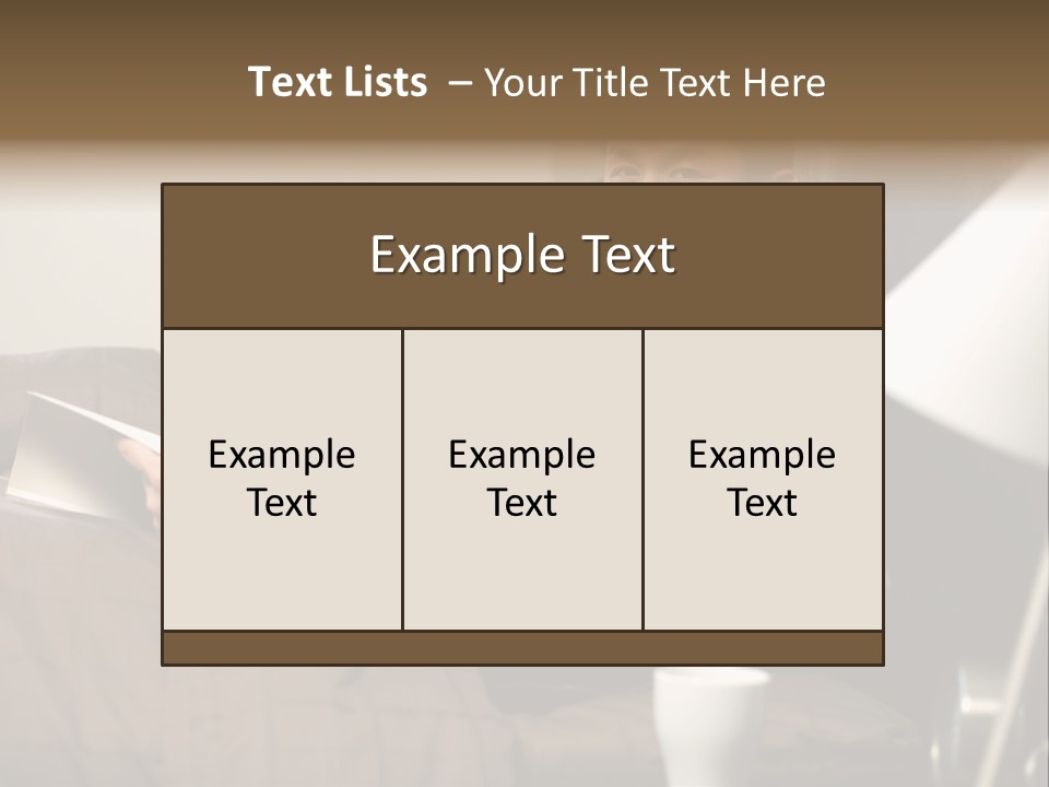 A Man And A Woman Sitting On A Couch PowerPoint Template