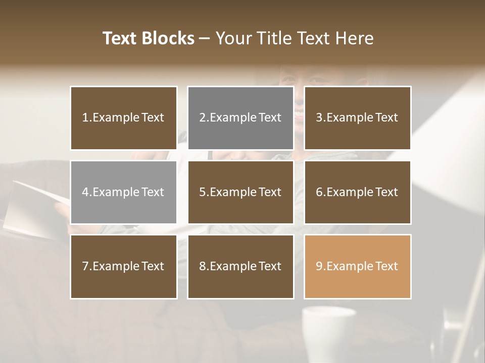 A Man And A Woman Sitting On A Couch PowerPoint Template